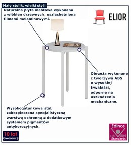 Biały okrągły stolik kawowy G7-S88