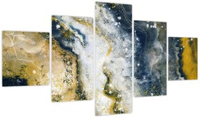 Obraz - Złota abstrakcja (125x70 cm)