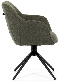 Zestaw krzeseł obiadowych z mechanizmem zwrotnymHC-536 GRN2, 2 szt.