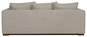 Beżowa sztruksowa sofa 220 cm Comfy – Scandic