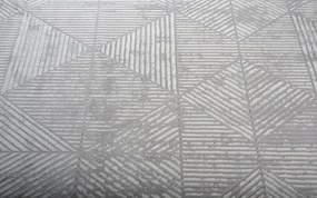 Dywan nowoczesny 3D Anett trójkąty szary 200 cm x 290 cm