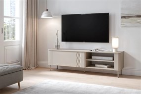 Stolik RTV 160 cm z geometrycznym wzorem Tirante RTV-1 Halmar, kaszmir