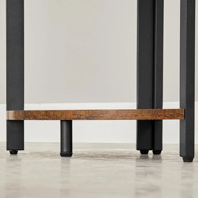 Rogowy regał TAYLOR 5 półek 150x30 cm, rustykalny brązowy