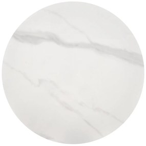 Stolik kawowy TALBI 50x50 biały marmur/złoty HALMAR