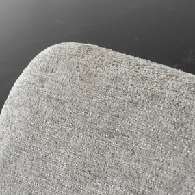 Zestaw Stół Prostokątny Rozkładany VICTOR 160-240 cm Czarny Marmur i 4 Krzesła Tapicerowane FLAV Szare