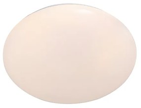 Lampa sufitowa biała 33 cm z wbudowanym LED i ściemniaczem z pilotem - Iene Nowoczesny Oswietlenie wewnetrzne