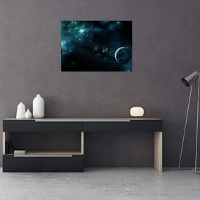 Obraz - Życie w kosmosie (70x50 cm)