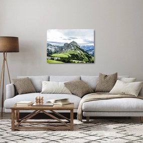 Obraz na szkle - Szczyty górskie (70x50 cm)