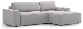 Jasnoszary rozkładany narożnik (prawostronny) Jodie – Micadoni Home