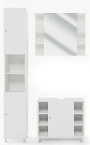 Zestaw mebli łazienkowych biały 60x32x54 fynn