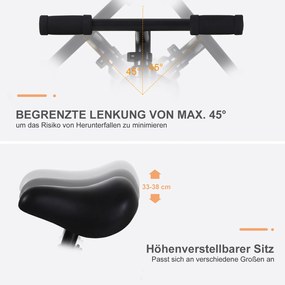 HOMCOM Rowerek Biegowy 2 w 1 Dla Dzieci Z Kółkami Podporowymi i Pedałami 2-5 Lat PP Czerwony | Aosom PL