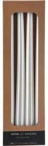 Metaliczne świece stołowe, 30 cm