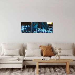 Obraz - Magiczne drzewo (z zegarem) (90x30 cm)