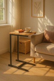 Minimalistyczny stolik boczny czarny + biały F9-L11