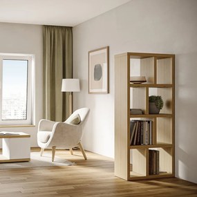 Regał w dekorze dębu 70x159 cm Berlin – TemaHome