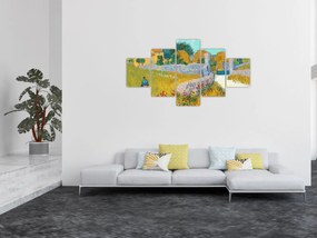 Obraz - Vincent van Gogh, Farmhouse in Provence, reprodukcje (125x70 cm)
