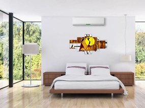 Obraz malarstwa z epoki starożytnej (125x70 cm)