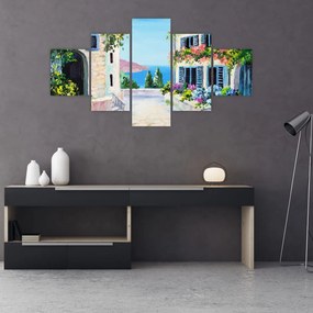 Obraz - Grecka aleja, obraz olejny (125x70 cm)