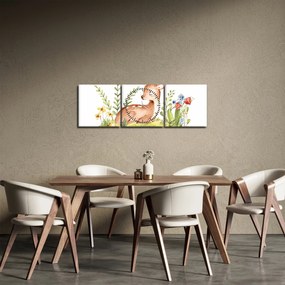 Obraz - Mały płowy (z zegarem) (90x30 cm)