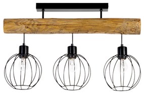 Spot-Light DO6977304 - Lampa sufitowa BERIS 3xE27/25W/230V sosna