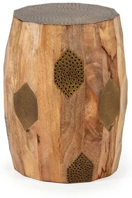 Okrągły stolik z litego drewna mango ø 29 cm Fabia – Marckeric