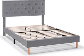 Rama łóżka tapicerowana Rosi 30 cm, 150x190 cm, Ciemnoszary