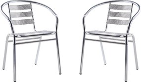 Zestaw 2 krzeseł ogrodowych  z aluminium - MONTMARTRE