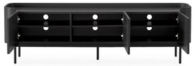 Czarna szafka pod TV 180x55x40 cm Willa – MOME