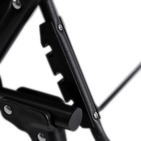 Leżak Ogrodowy VENUS 190x73 cm Czarny