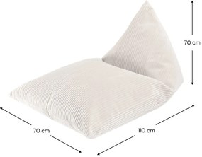Kremowy sztruksowy dziecięcy worek do siedzenia Big Lounger – Wigiwama