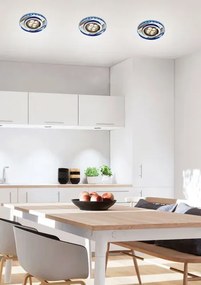 Niebieska oprawa sufitowa typu oczko 18X Z019 E0-W13