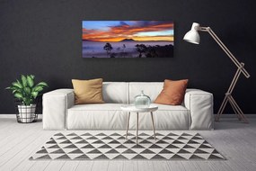 Fotoobraz na płótnie Las we Mglisty Poranek