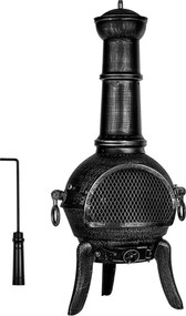 STILISTA Kominek na zewnątrz, srebrnoszary, 112 cm