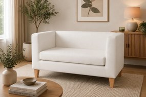 Sofa Monaco : Kolor nogi - Drewno, Kolor tkaniny - EKO-SKÓRA - 10D, Typ tkaniny - Eko-skóra , Wysokość nogi - 15 cm