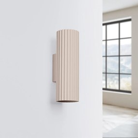 Szarobrązowy metalowy kinkiet ø 6,5 cm Gleam – Sollux