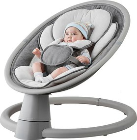 Elektryczna Kołyska dla Niemowląt, SucceBuy Huśtawka dla Noworodków z 5 Prędkościami, Pilot Bluetooth, Kołysanki i Poduszka