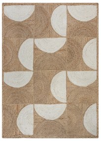 Dywan z juty tkany ręcznie w naturalnym kolorze/w kolorze kości słoniowej 160x230 cm Eclipse – Flair Rugs