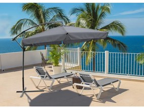 Antracytowy parasol ogrodowy ø 300 cm – Garden Pleasure