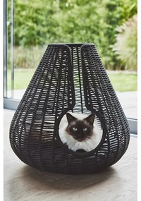 Antracytowe legowisko dla kotów ø 56 cm Perla Anthracite – MiaCara