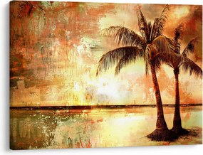 Obraz - Palmy na plaży (70x50 cm)