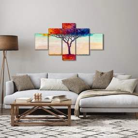 Obraz malowanego drzewa (125x70 cm)