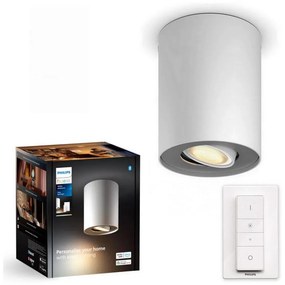 Philips - LED Ściemnialne oświetlenie punktowe Hue PILLAR 1xGU10/4,2W/230V + pilot białe