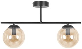 Bursztynowa podwójna lampa sufitowa loft - A704-Ryen