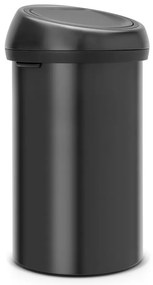Stalowy kosz na śmieci otwierany na dotyk w kolorze matowej czerni 60 l Touch Bin – Brabantia