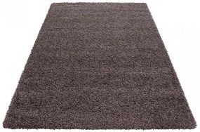 Dywan shaggy jednokolorowy jasny brąz 200 cm x 290 cm
