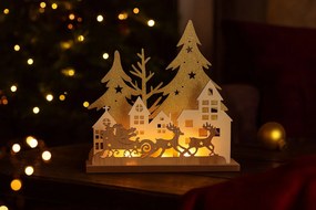Świąteczna lampa stołowa LED,20 cm