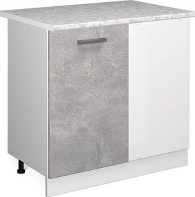 Szafka narożna beton 86x60x81.6 r-line