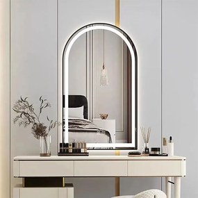 LUSTRO ŚCIENNE LED 60x100cm DASH BLACK