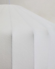 Biała lampa sufitowa z tekstylnym kloszem ø 51 cm Somar – Kave Home