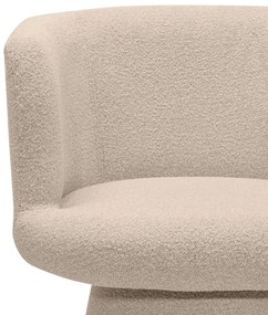 Obrotowy designerski fotel YATO, beżowy